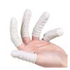 White Latex Powder-free Dust-free Anti-static Finger Cover, Beauty Manicure Pattern Embroidery Disposable Non-slip Finger Cover
