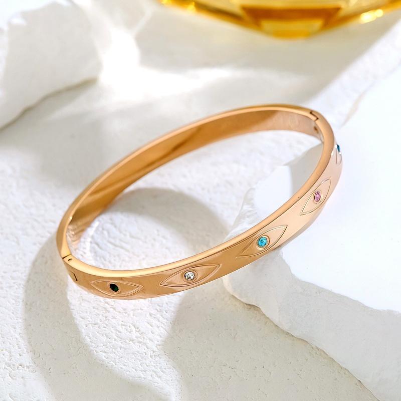 Stainless Steel Bracelet with Non Fading Temperament Plated 18k Gold Vacuum Plated Bracelet for Women