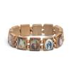 Natural Wood Cross Jewelry Bracelet