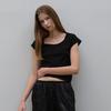 NOEUD Lean U-Neck Tee (Black)