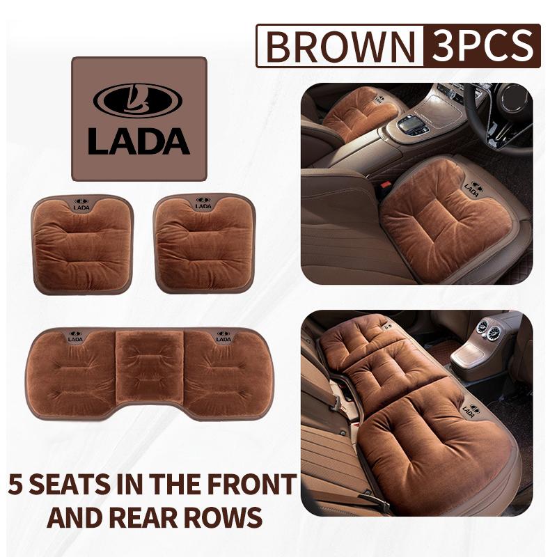 Car Velvet Cushion Anti Slip Pad Backrest Seat Cover Auto Interior Accessories For Lada Xray Granta Priora Sedan Sport Kalina SS15