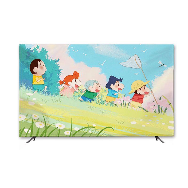 

Смешной мультяшный ТВ-пыльник 55 дюймов Крейон Шин-чан 65 дюймов Тканевый декоративный чехол Ткань Украшение гостиной 32 inches NB-01