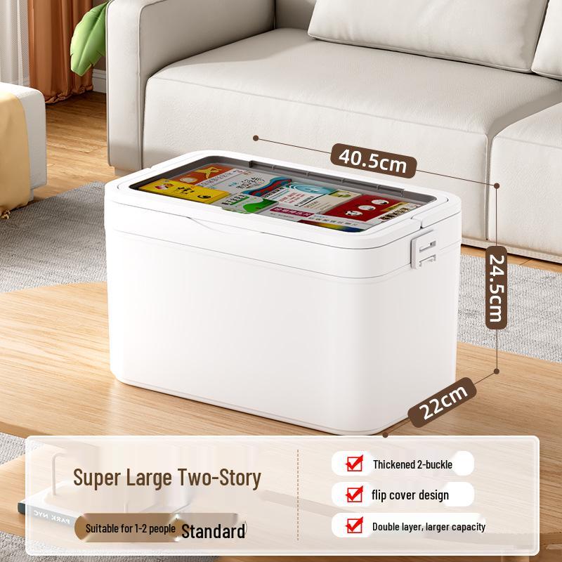 Large Capacity Transparent Medicine Storage Box - Multi-Layer Family First Aid Organizer