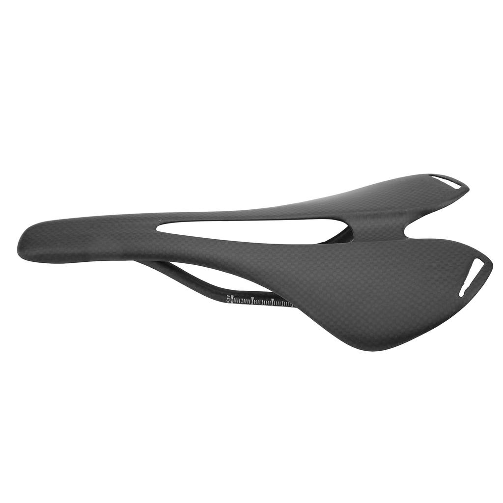 Bike Seat Cushion 3K Saddle Seat Hollow Breathable Full Carbon Fibre for Mountain Bike Road