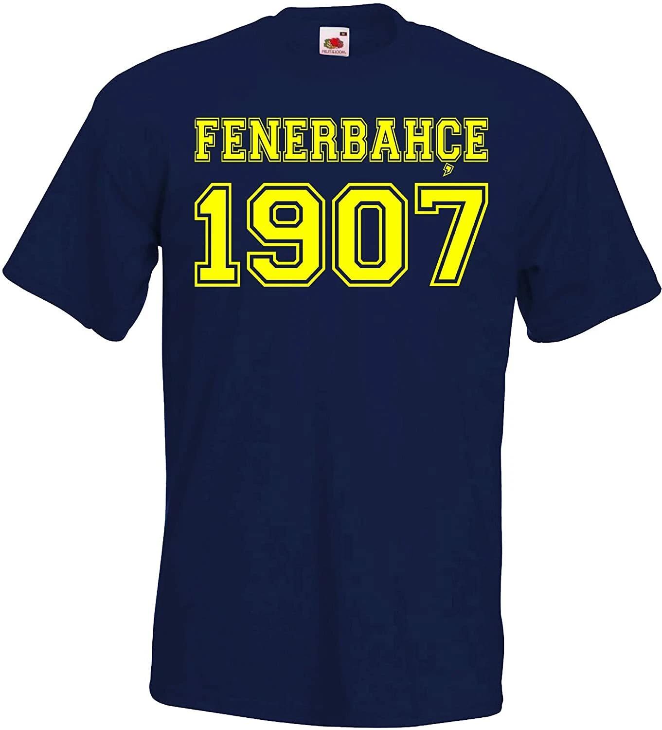 Youth Designz Fenerbahce Istanbul Mens T-Shirt Logo Print Football Sports Turkey XL