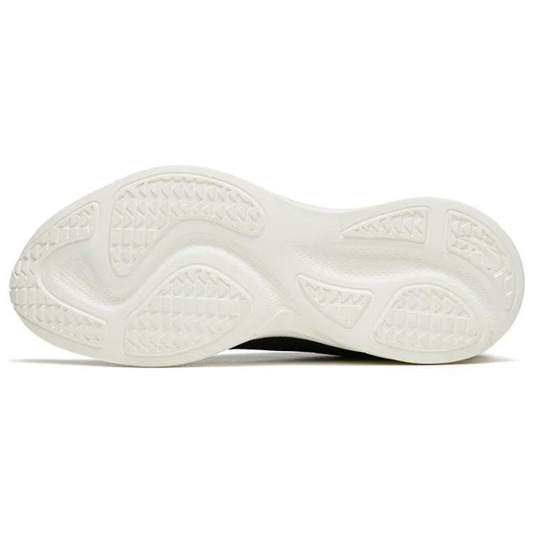 Anta Elastic Gum Comfortable Slip Resistant Abrasion Resistant Low top Running Shoes Men's Black White 112325542-3