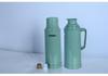 2L Vintage Thermos Flask with Leather Insulation for Dorm/Home - Small, Plastic Shell for Boiling Water