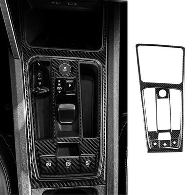 LHD/RHD Soft Carbon Fiber Car Interior Center Gear Shift Panel Cover Trim For Seat Leon 2024