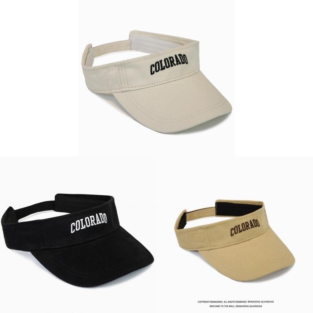 Sommer Unisex Sonnenhut mit atmungsaktivem Polyester und Buchstaben-Design für Laufen im Freien