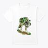 Wolf Painting In Geometric Design T-Shirt Made In the USA Size S To 5XL