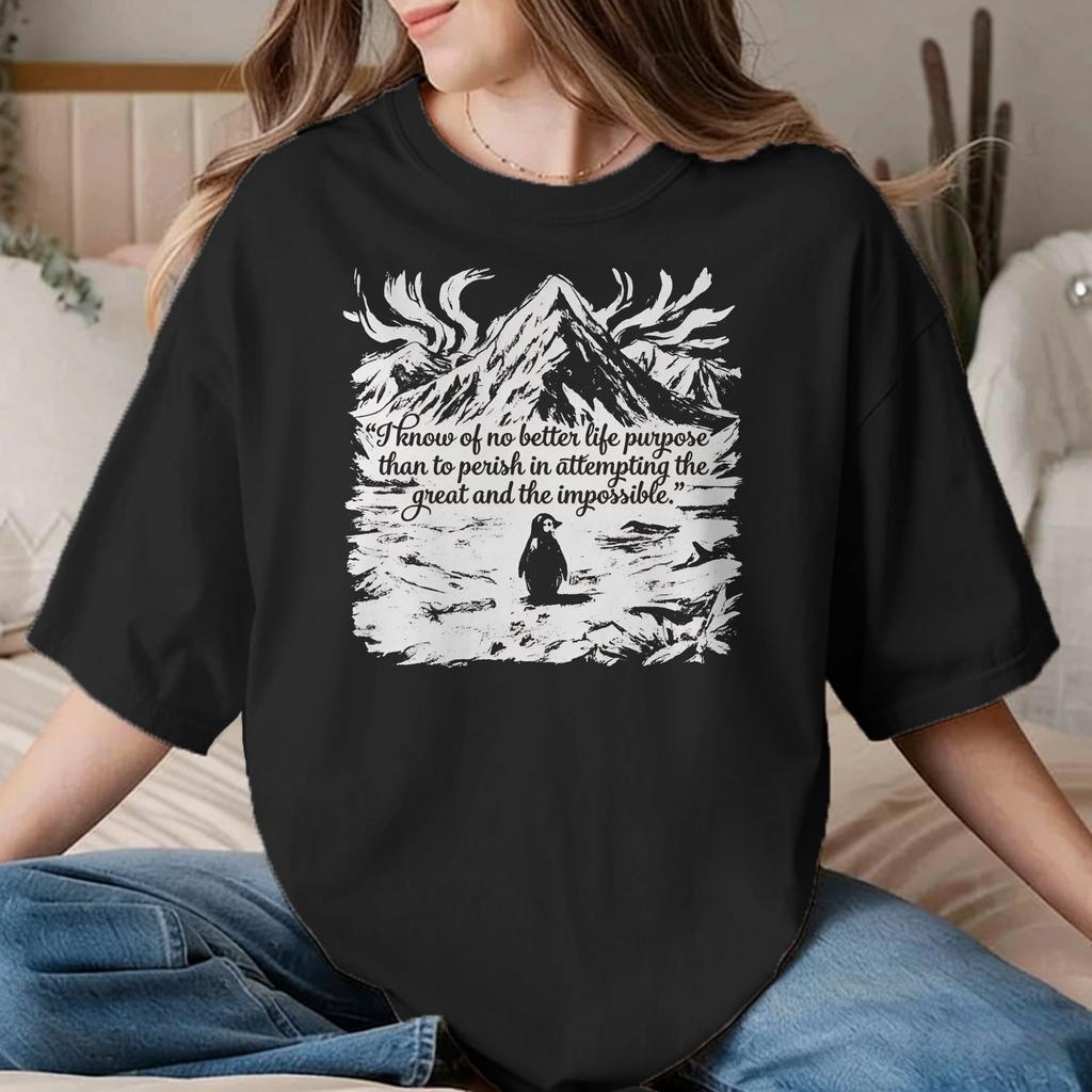 Novelty Nihilist Penguin But Why Penguin TShirts Unisex Unisexs Round Neck Cotton T Shirts Short Sleeve Tees Gift Idea Tops