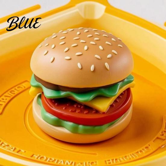 Fun Burger Hamburger Squeeze Toy Food Shape Slow Rising Fidget Realistic Handheld Squeezing Toys Soft Stress Relief Sensory Toy for Anxiety Gadgets