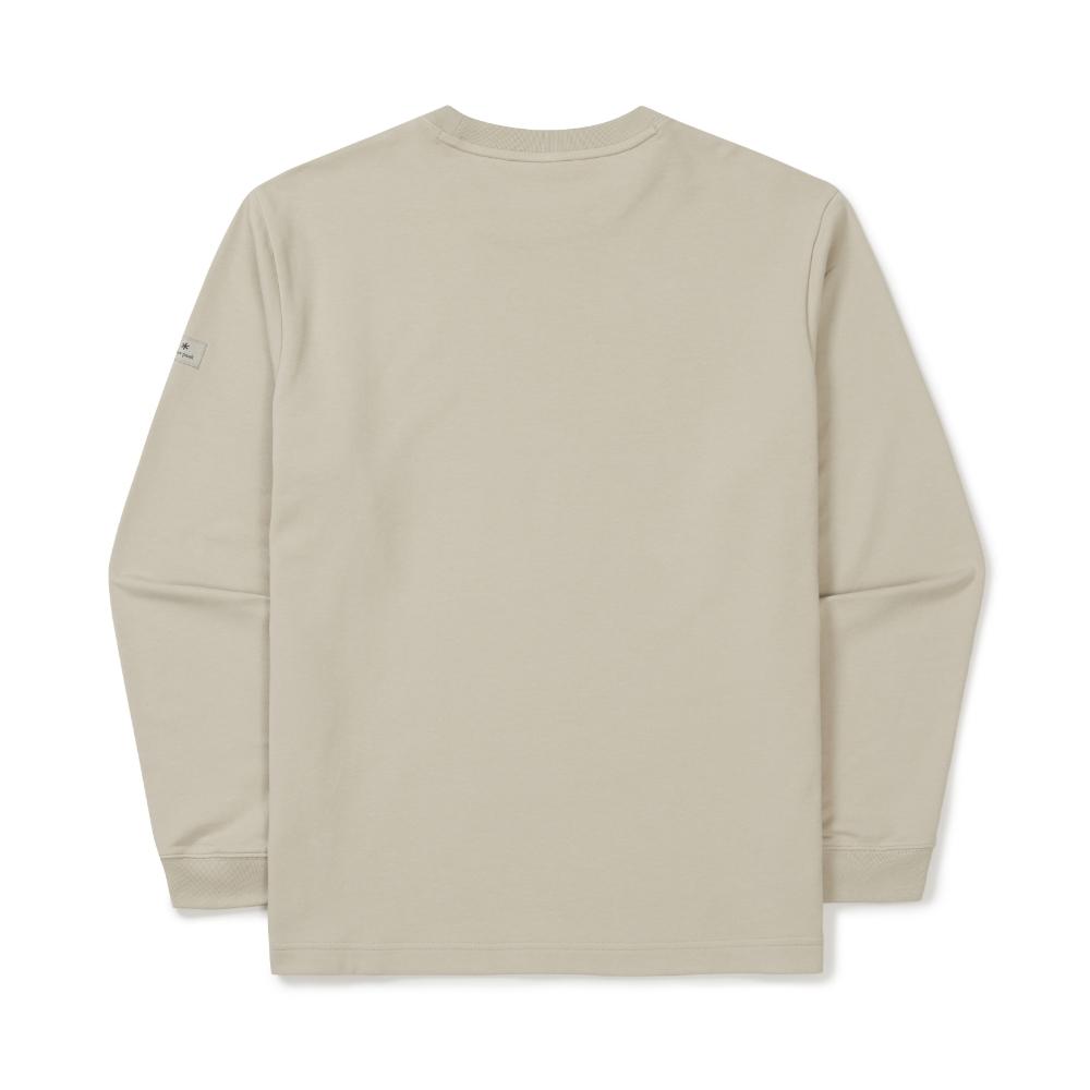 [Snowpeak] Basic Logo Long Sleeve T-shirt Light Beige (S25FMFTL10)