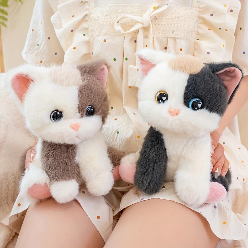 1PC Super Cute Tabby Cat Plush Toy, Soft and Fluffy, Perfect for Holiday Gifts or Home Decorations