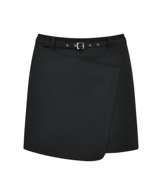 Kwajipyuliti Asymmetrical Belted Mini Skirt