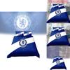Chelsea Football Fan Gift Duvet Cover Set With Soft Polyester For Double Bed Bedroom Decor