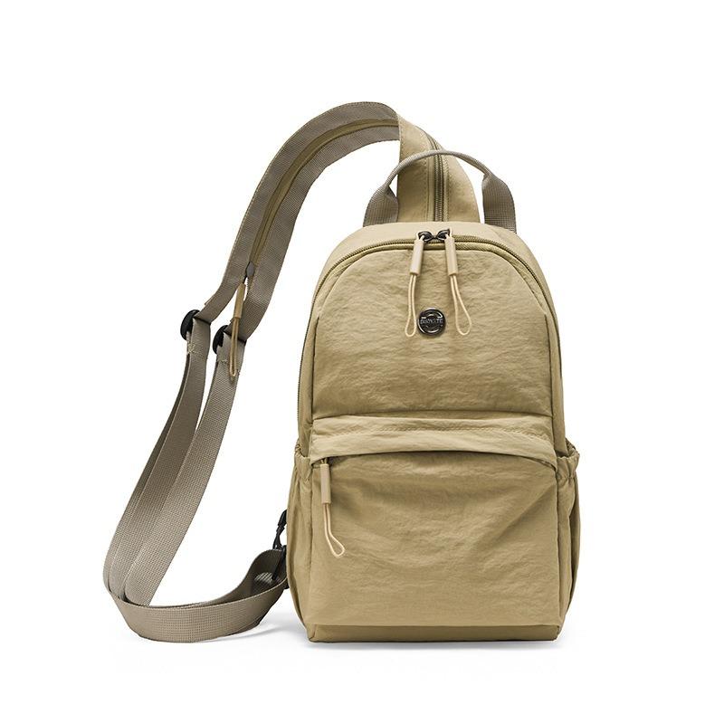 Waterproof Nylon Backpack Men's Travel Cycling Outdoor Sports Small Backpack Multi-purpose Breast Bag Messenger Bag Women