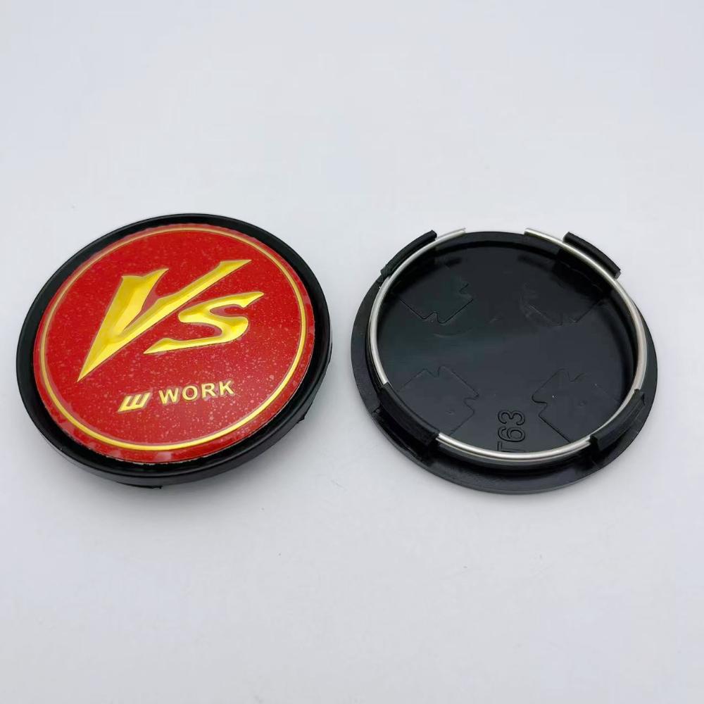 4 stuks JDM 63mm 58mm VS W Werk Logo Embleem Badge Auto Wiel Naafkap Wiel Naafkap Velgen Stofkap M592 Auto Styling Accessoires