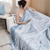 Double Side Flower Pattern Cool Feeling Summer Blanket Thin Nap Blanket Summer Quilt  Children