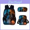 Godzilla Backpack Set With Nylon Material For School And Travel Use