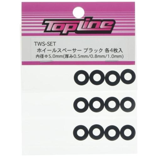 

TOP LINE Колісні проставки чорні 3 типи (0,5 мм, 0,8 мм, 1,0 мм) TWS-НАБІР