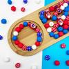 25/49PCS 3D US Independence Day Silicone Bead Set, Perfect for DIY Handmade Crafts Such As Keychains, Necklaces, Bracelets, Etc