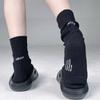 Ladies Spring Pure Cotton Letter Personality Medium Tube Pile Socks
