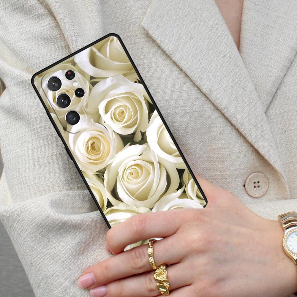 Beautiful Rose Cell Phone Case for Samsung Galaxy S26 Ultra S25 S24 S23 S22 S21 S20 Note10 Cover