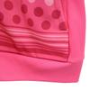 Adidas Dot Border Pattern Long Sleeve Zip Hoodie L Pink Women Used