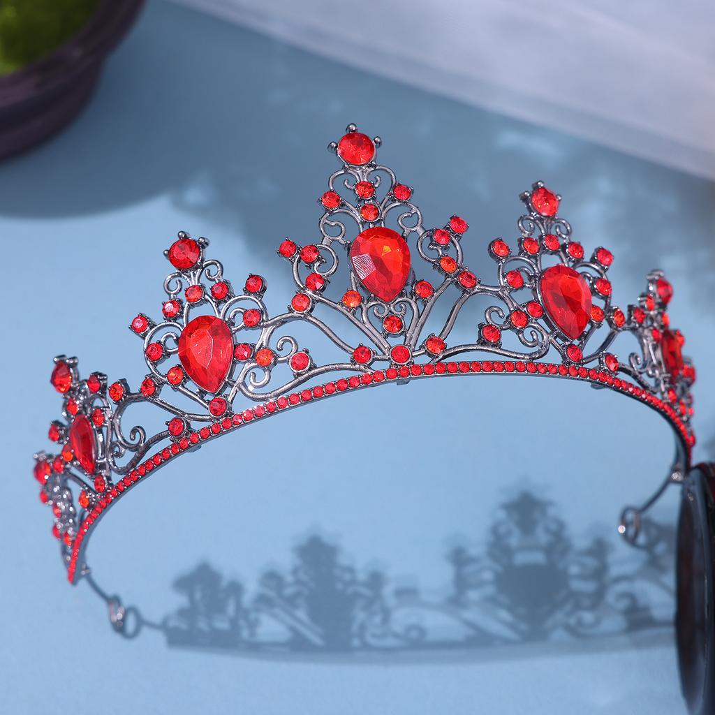 European Style Bride's Water Diamond Tiara Hair Accessory Wedding Dress and Evening Gown Accessories Princess Studio Hair Crown Style Tiara