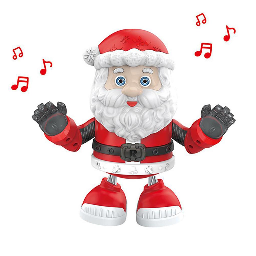 Elektrische tanzende Ton- und Lichtpuppe Tanzender Roboter Weihnachtsspielzeug für Kinder Geschenk