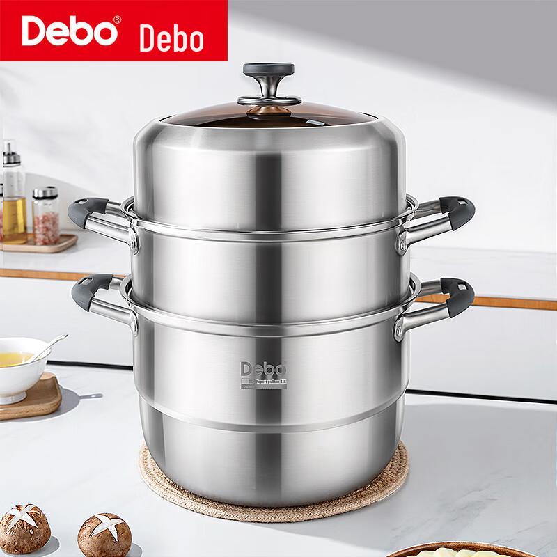 

Debo Laila 28cm 316 Stainless Steel Anti-Dry Burning Steamer Pot