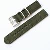 MERJUST 18MM 20MM 22MM 24MM Brown Blue Green Black Simplicity Nylon Watch Band Strap For Military Watch Wristband Bracelet