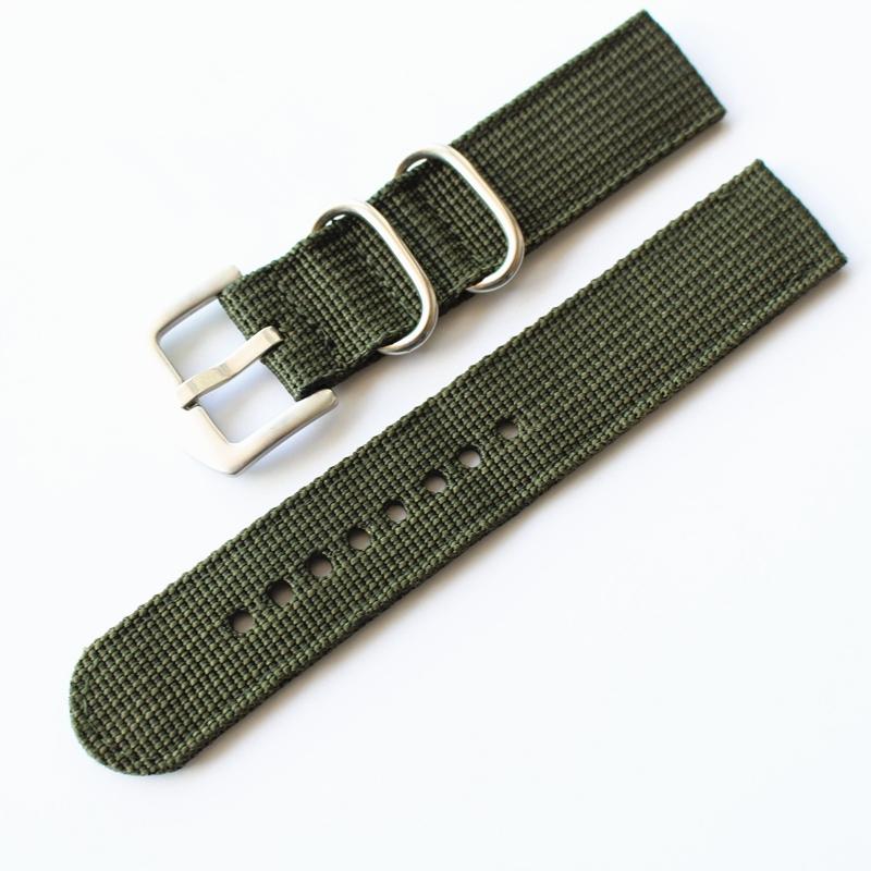 MERJUST 18MM 20MM 22MM 24MM Brown Blue Green Black Simplicity Nylon Watch Band Strap For Military Watch Wristband Bracelet
