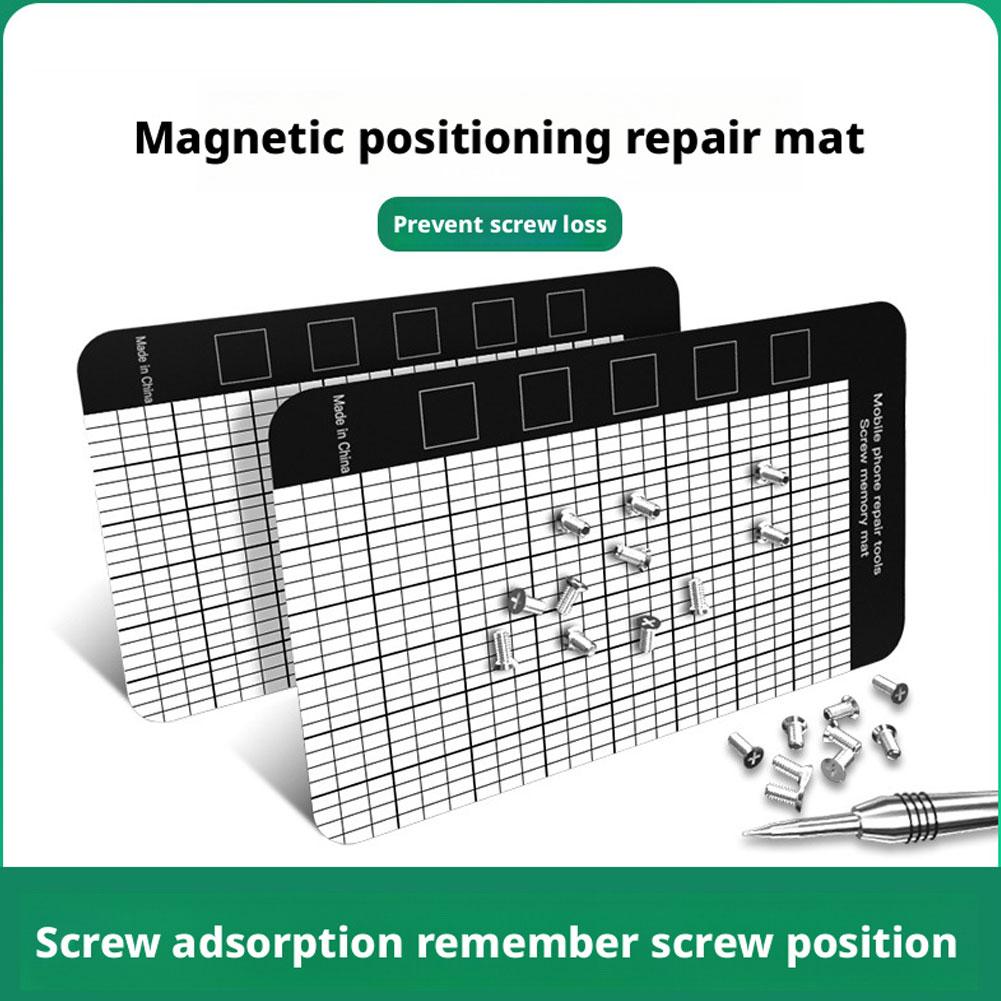 Magnetic Screw Mat Memory Chart Work Pad Small Screws Holder Tool Pad for Precision DIY for Mobile Phone Repair Plate Mat