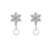 French Retro Geometric Pearl Earrings: Exaggerated, Fashionable, High-End Studs for Women
