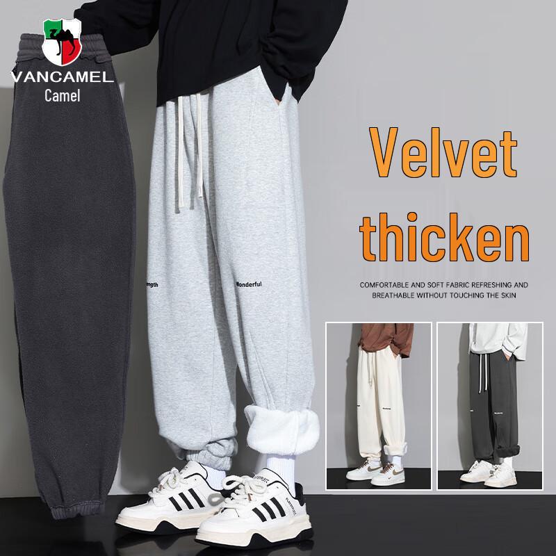 VANCAMEL Мужские зимние флисовые джоггеры L