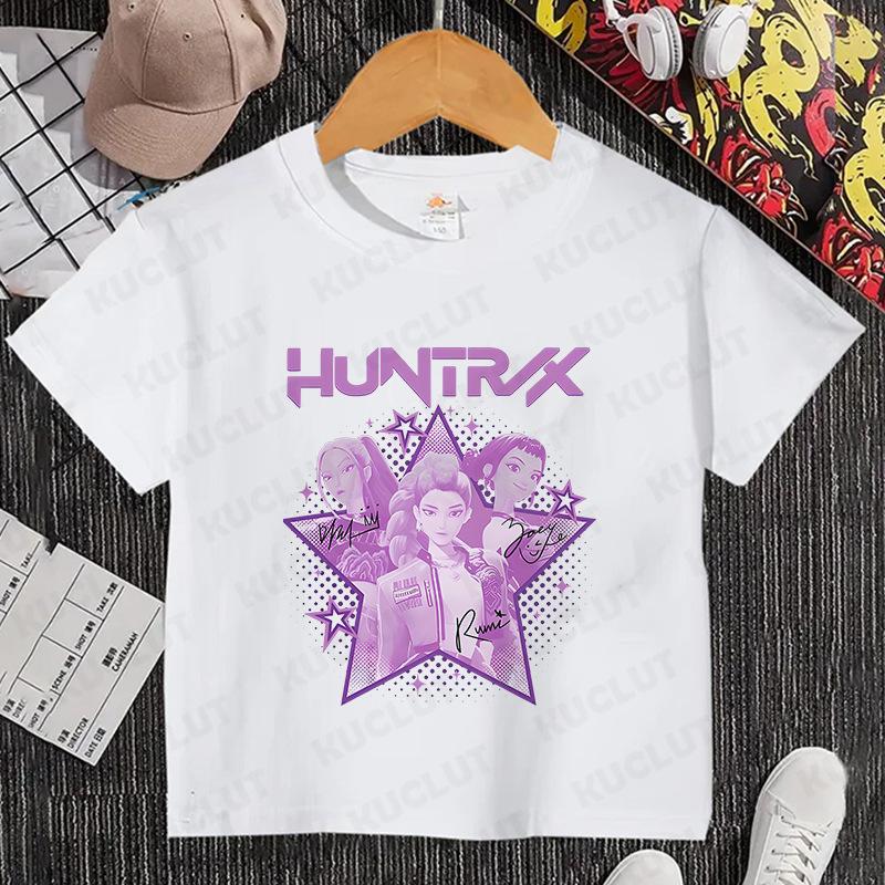 T-Shirts Girls Children's Cartoon Printed T-Shirt Girls Casual Clothes Children's Clothing Fashion Top Short Sleeve Clothing