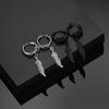 Trendy Stainless Steel Feather Earrings: Street Style Clip-Ons for Men & Women