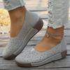 Fashion 2024 Hot Sale Women's Shoes Slip-on Women's Flats Fashion Hollow Out Casual Flat Shoes New Round Toe Plus Size Flat Low Heels