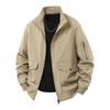 Custom Men's Stand Collar Nylon Jacket - Casual, Comfortable, Loose Fit for Spring and Autumn
