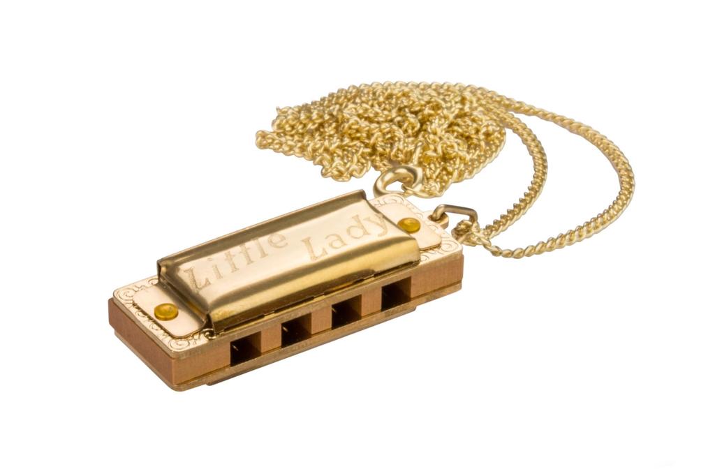 HOHNER Little Lady Gold Little Lady Gold with Necklace Miniature Harmonica C Tone 110/8 /