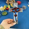 Unikátní Silikonová forma Love Heart Crosses Multifunkční silikonová forma pro výrobu šperků a řemesel z pryskyřice s tématikou lásky