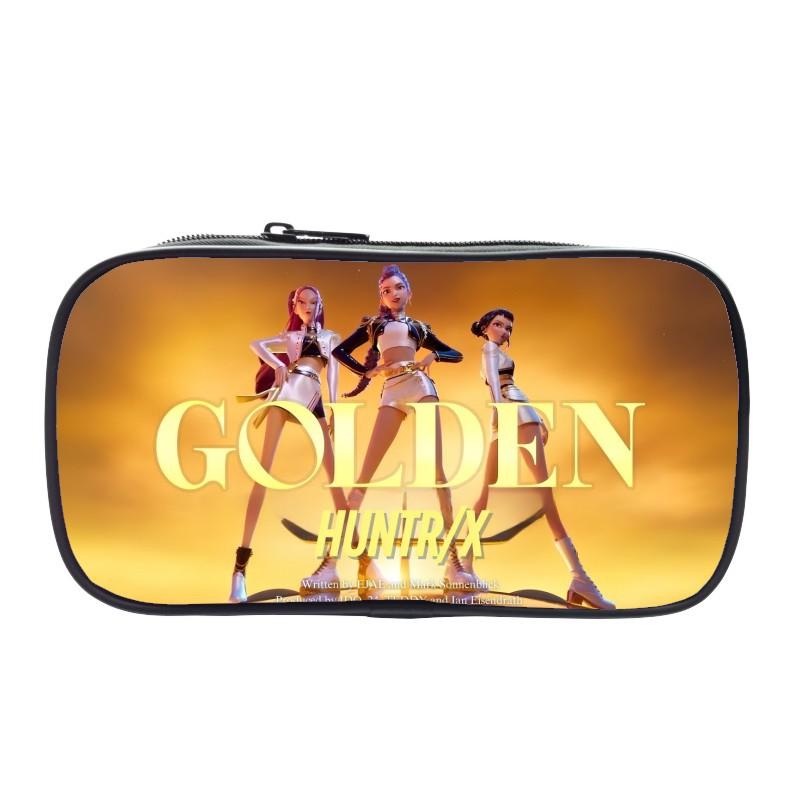 New Printed Witch Huntrix Kpop Student Pencil Bag Kpop Storage Stationery Bag Pencil Bag Men and Women