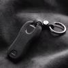 AABKU1 For Porsche Cayenne 92A 9YA 2018-2024 Panamera 971 2017-2025 911 992 2020-2023 Taycan, Alcantara Suede Key Case Cover Keychain