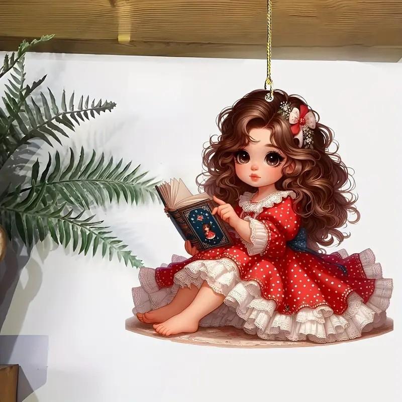 Car Playful Acrylic Hanging Decoration Featuring Bright Cartoon Design For Style Vehicle