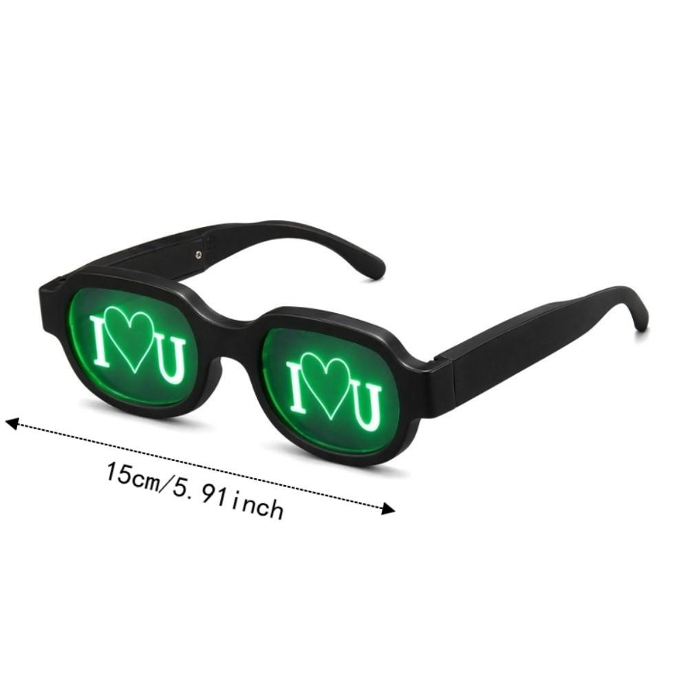 Special Effect LED Glasses Glowing Neon Sense of Technology Luminous Eyewear Red Eyes Cool Anime Flash Eye Glasses Kids Adults