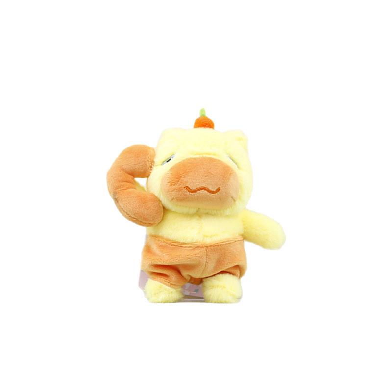 Plush Toy Capybara Cartoon Doll Backpack Pendant Keychain Children Gift Holiday