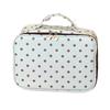 Polka Dot Portable Toiletry Pouch PU Leather Cosmetics Handbag Hanging Suitcase Organizer  Women