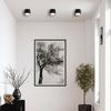 Spot Sufitowy Nowoczesny Czarny 6 Cm Okrągły Ø8.2Cm Ip65 1Xgx53 7W Kendal Light Prestige